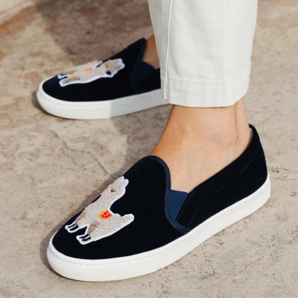 Soludos Velvet Llama Sneaker